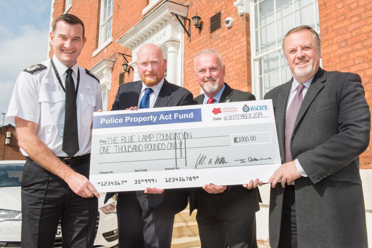 Charitable donation for the Blue Lamp Foundation